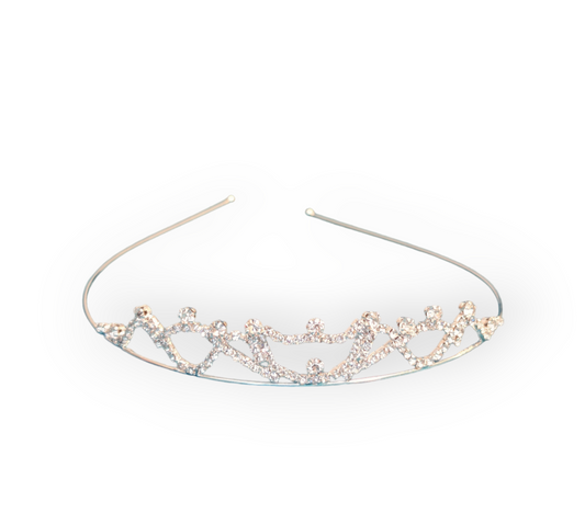 Elegant Bridal Crown with sparkling details close-up