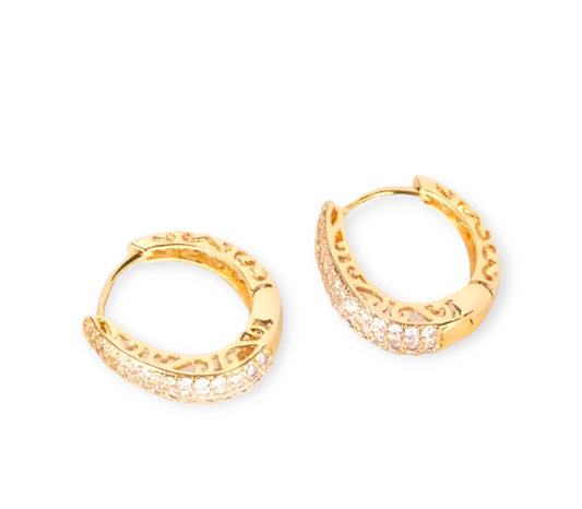 Elegant gold-tone hoop earrings for everyday and evening wear