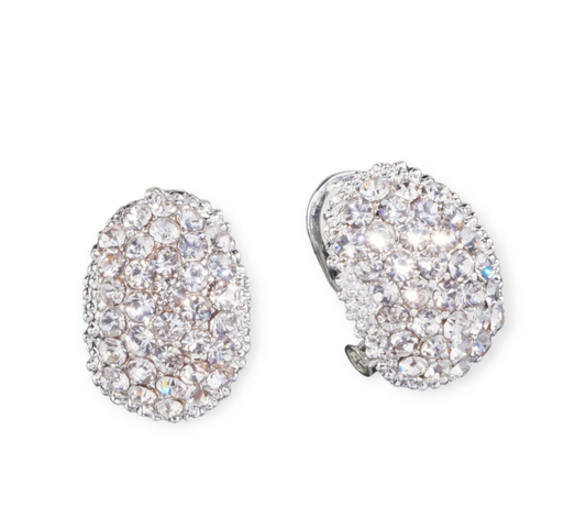 Fashionably Late Earrings with back clip – chic lightweight statement jewelry for pierced or non-pierced ears