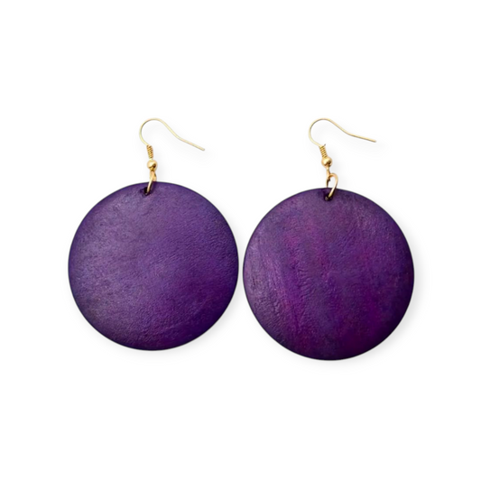 Bold and bright colorful hoop earrings by Teal Roses Boutique