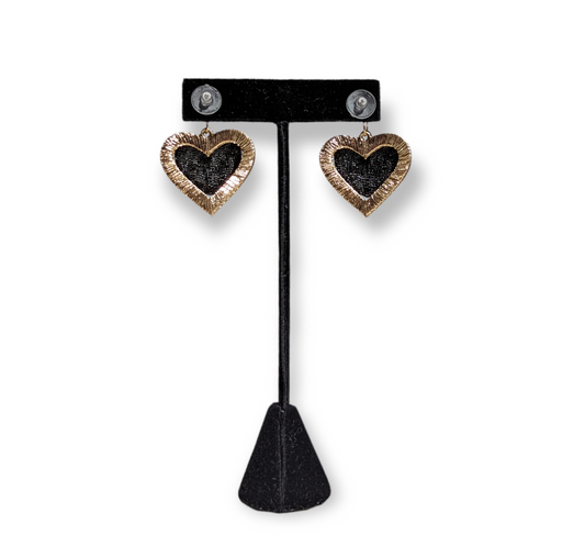 Casual Heart Earrings in a charming heart shape, lightweight and perfect for everyday wear.