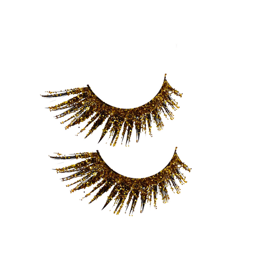 Gold Goddess Queen Natural Volume Lashes with soft, elegant design, perfect for everyday polished looks
