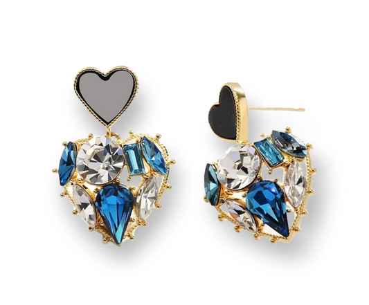 Petite Heart Earrings with a delicate heart-shaped design, perfect for everyday wear and layering with other jewelry.