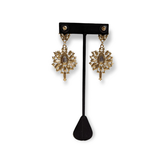 Queen Of Starburst Earrings with radiant starburst design.