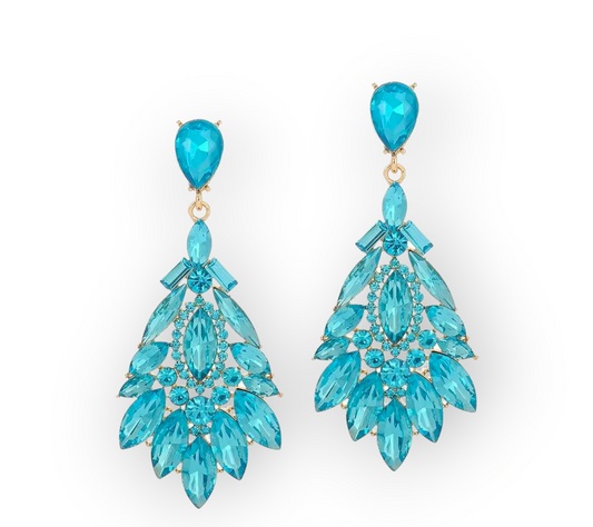 Queen of Crystal Earrings with sparkling crystal design.