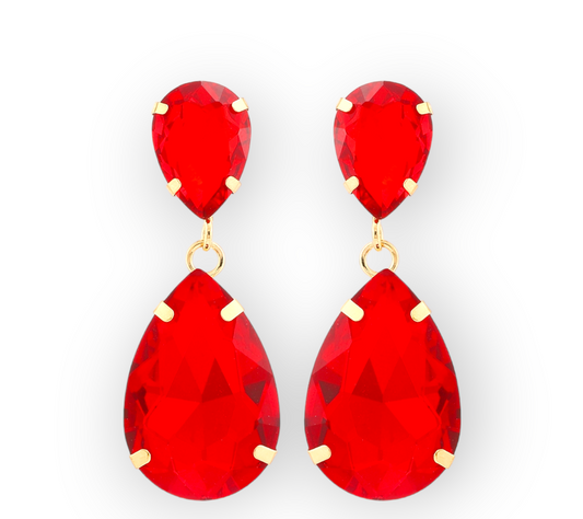 Queen of Sparkle Earrings with dazzling stones, perfect for elegant and glamorous occasions
