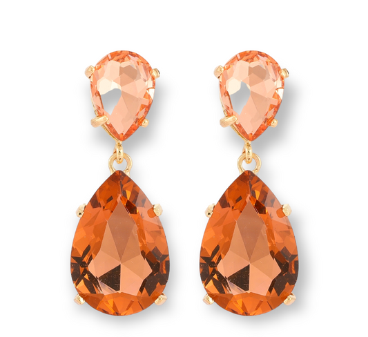 Queen of Sparkle Earrings with dazzling stones, perfect for elegant and glamorous occasions
