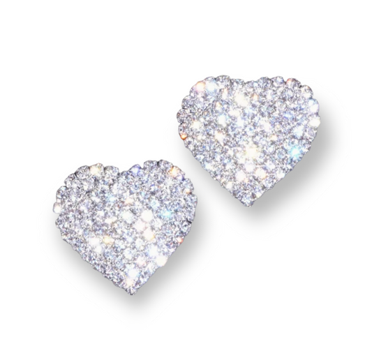 Sweetheart Earrings with romantic heart-shaped design.