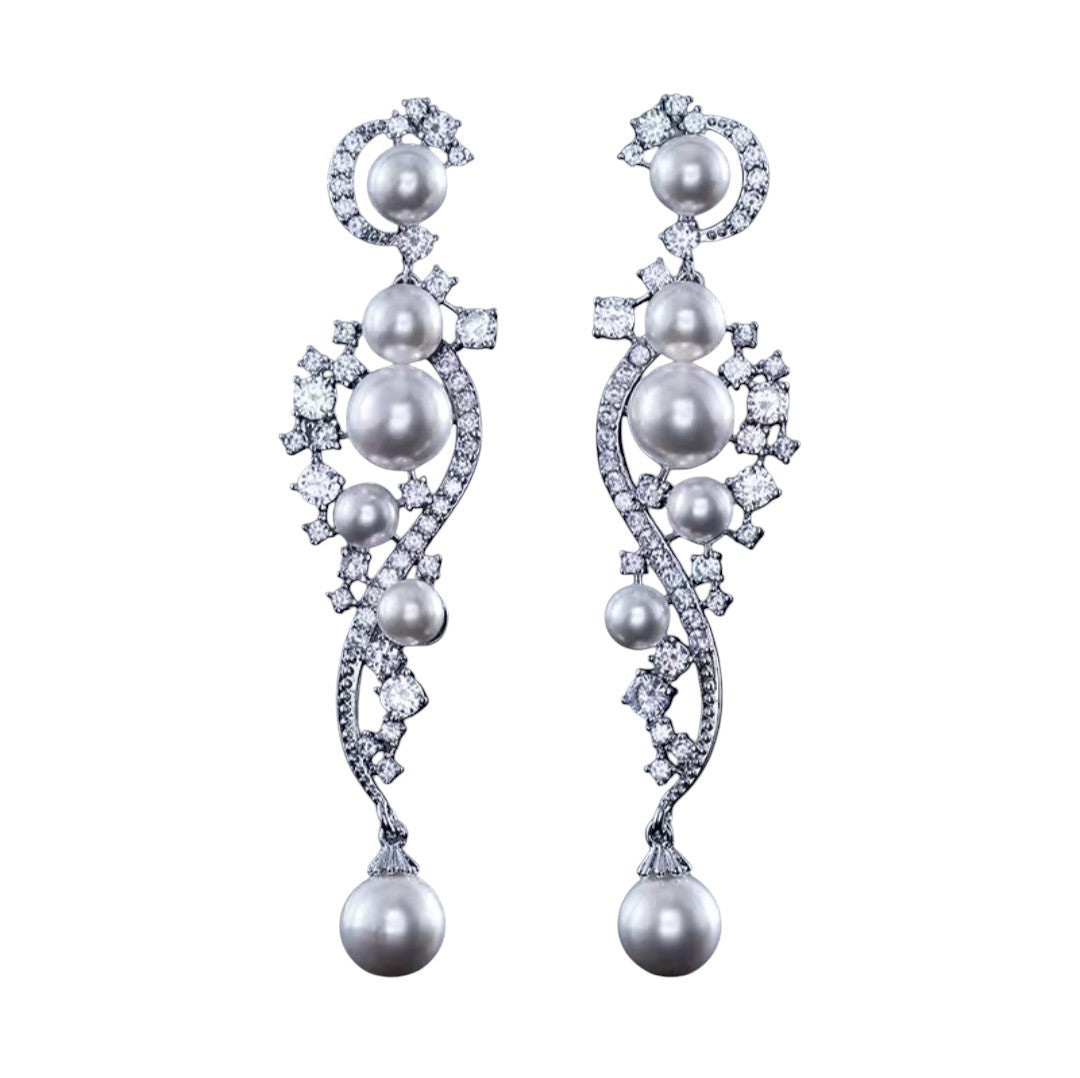 Bridal Pearls & Décor Earrings