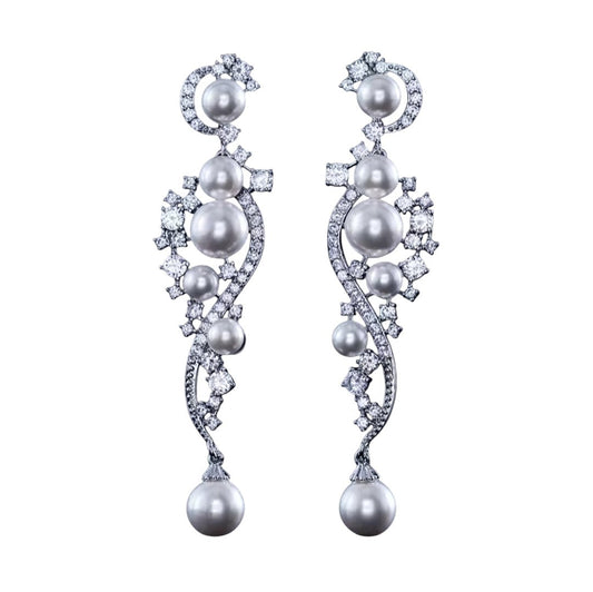 Bridal Pearls & Décor Earrings