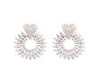 Heart Of Attraction Earrings – elegant heart-shaped jewelry with sparkling stones, perfect for date nights, weddings, and everyday glamour.