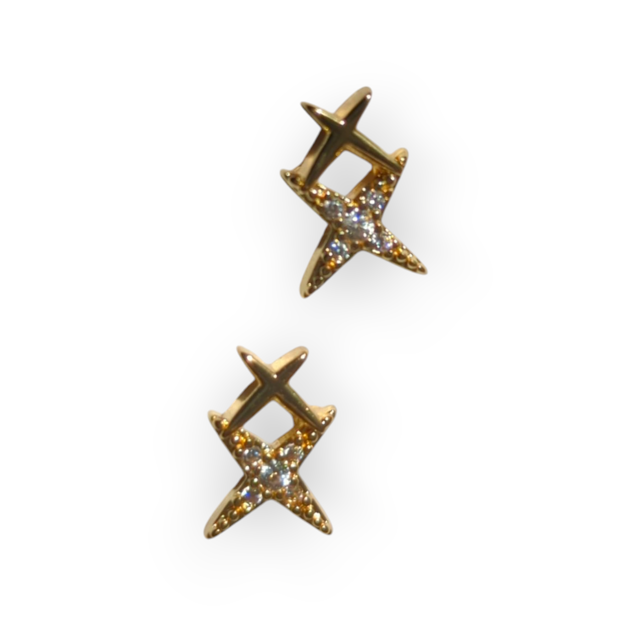Golden Starlight Sparkle Earrings