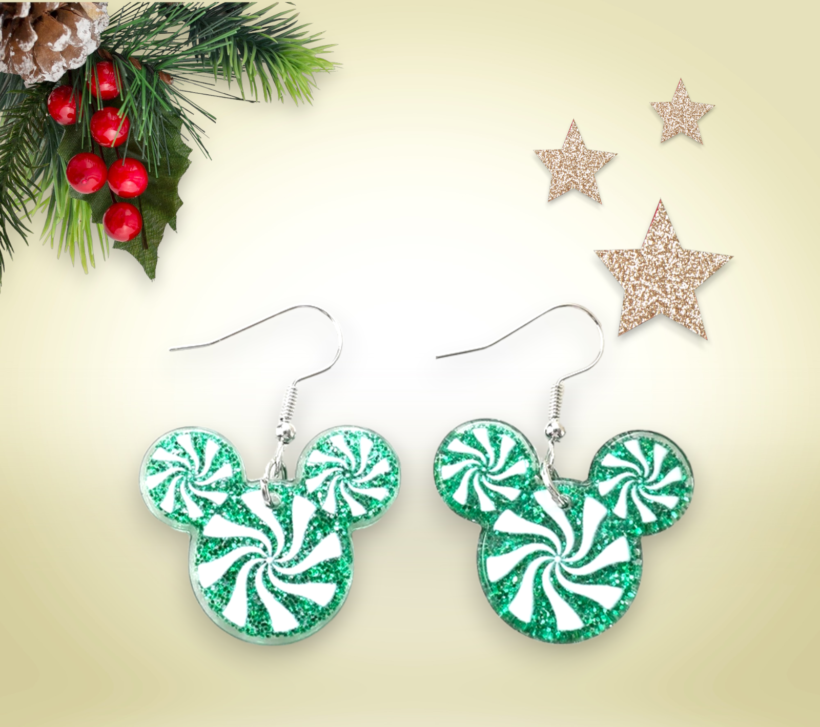 Christmas Mouse Earrings