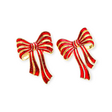 Red Bow Tie Earrings