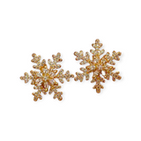 Golden Snowflake Earrings