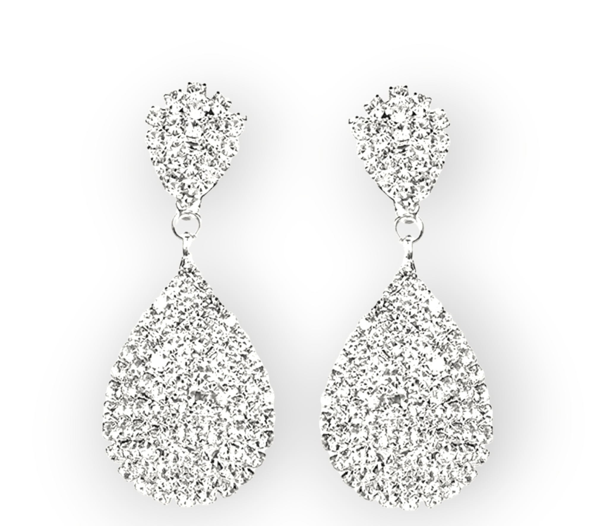 Queen of Elegance clip-on earrings – timeless glamorous jewelry for weddings and special occasions
