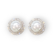 Queens oversized pearl earrings – bold elegant statement jewelry for weddings and special occasions