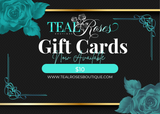 Teal Roses Boutique Gift Cards