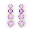 Ascending Heart Earrings with layered heart design, perfect for romantic and special occasions