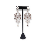 Chandelier Drop Earrings with cascading design, perfect for elegant and glamorous occasions.