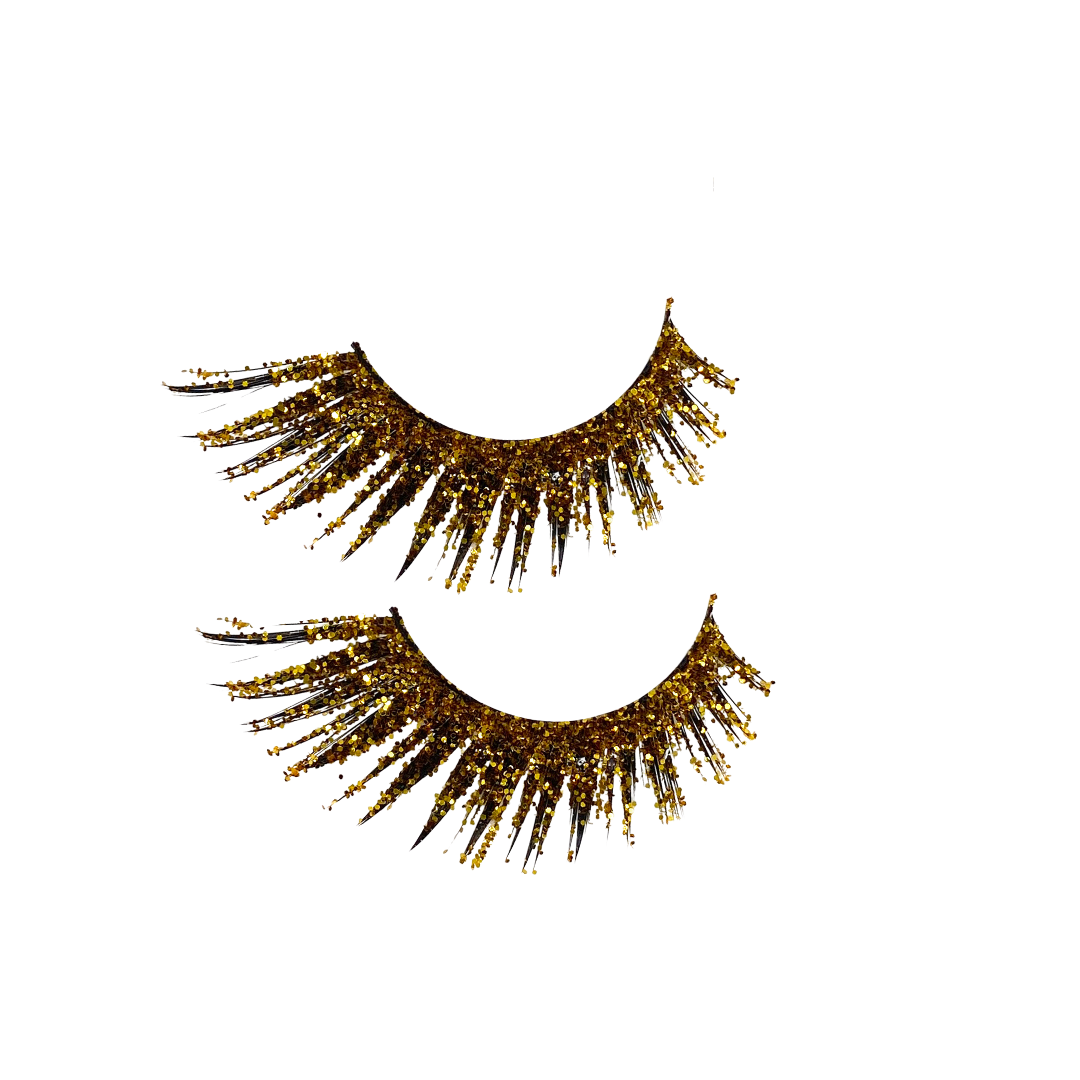 Gold Goddess Queen Natural Volume Lashes with soft, elegant design, perfect for everyday polished looks