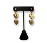 I Heart Earrings featuring a stylish heart-shaped design, perfect for casual or dressy outfits.
