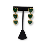 I Heart Earrings featuring a stylish heart-shaped design, perfect for casual or dressy outfits.

