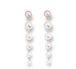 Pearls In Formation Earrings with stylish pearl arrangement.

