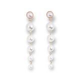 Pearls In Formation Earrings with stylish pearl arrangement.
