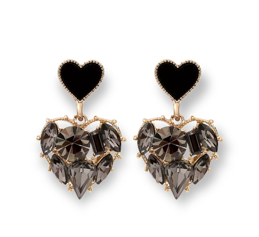 Petite Heart Earrings with a delicate heart-shaped design, perfect for everyday wear and layering with other jewelry.