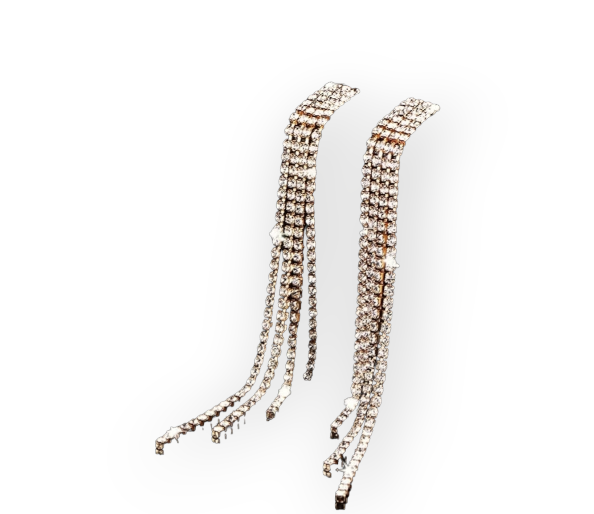 Queen Tassel Earrings with bold tassel design.
