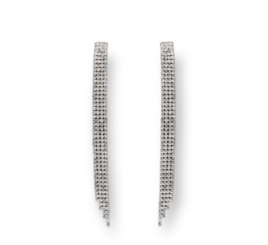 Queen Tassel Earrings with bold tassel design.
