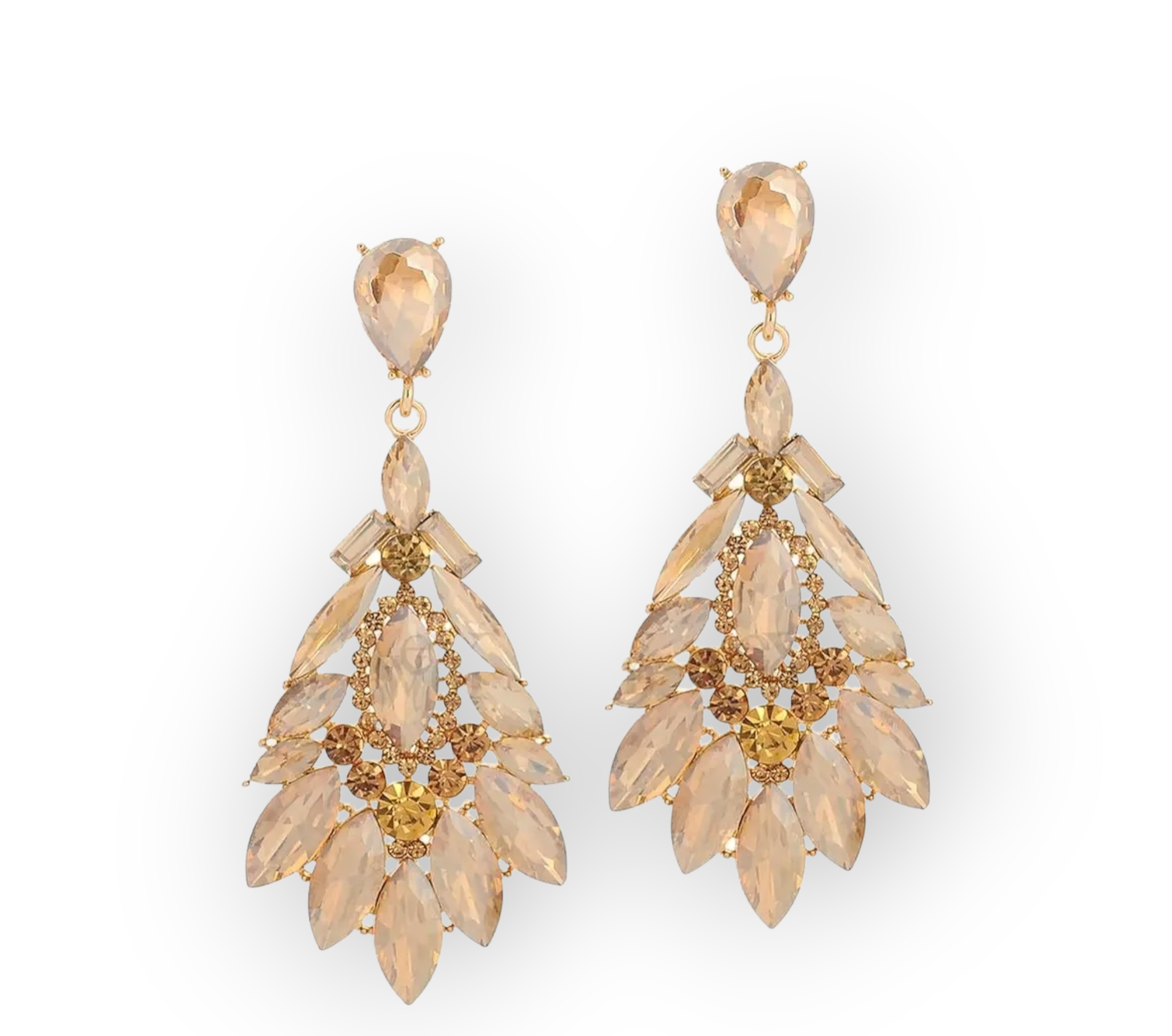 Queen of Crystal Earrings with sparkling crystal design.