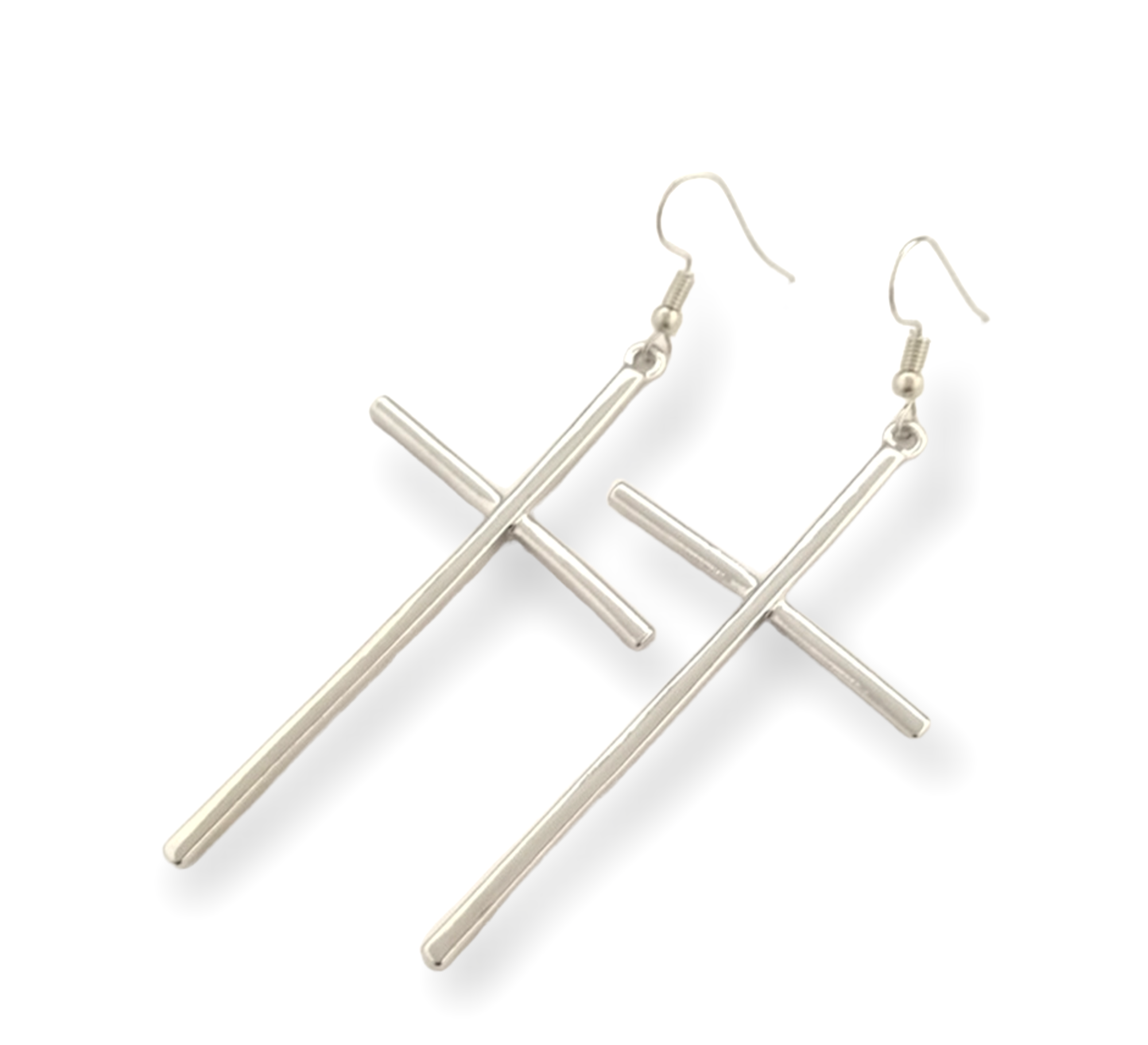 Queens Cross Earrings with elegant cross-shaped design.