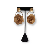 Rose Earrings with delicate rose-shaped design.