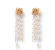 Roses & Décor Earrings with floral and decorative design.