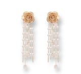 Roses & Décor Earrings with floral and decorative design.